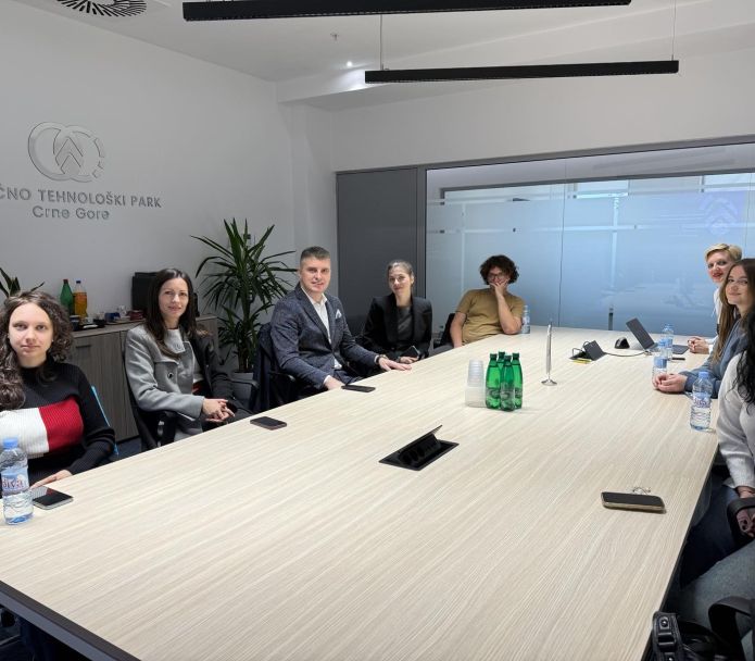 Study visit of MONTEB students to the Science and Technology Park of Montenegro
